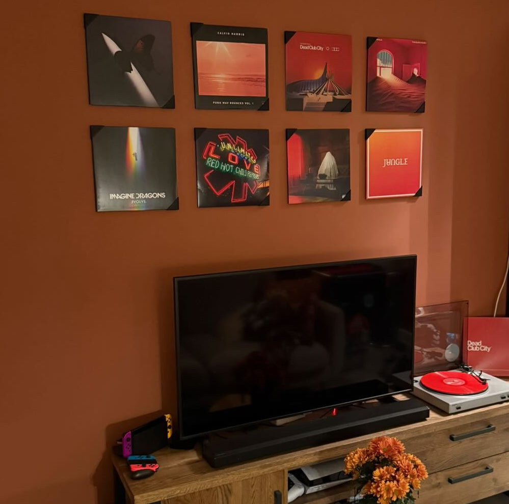 Muziek cadeau platen muur