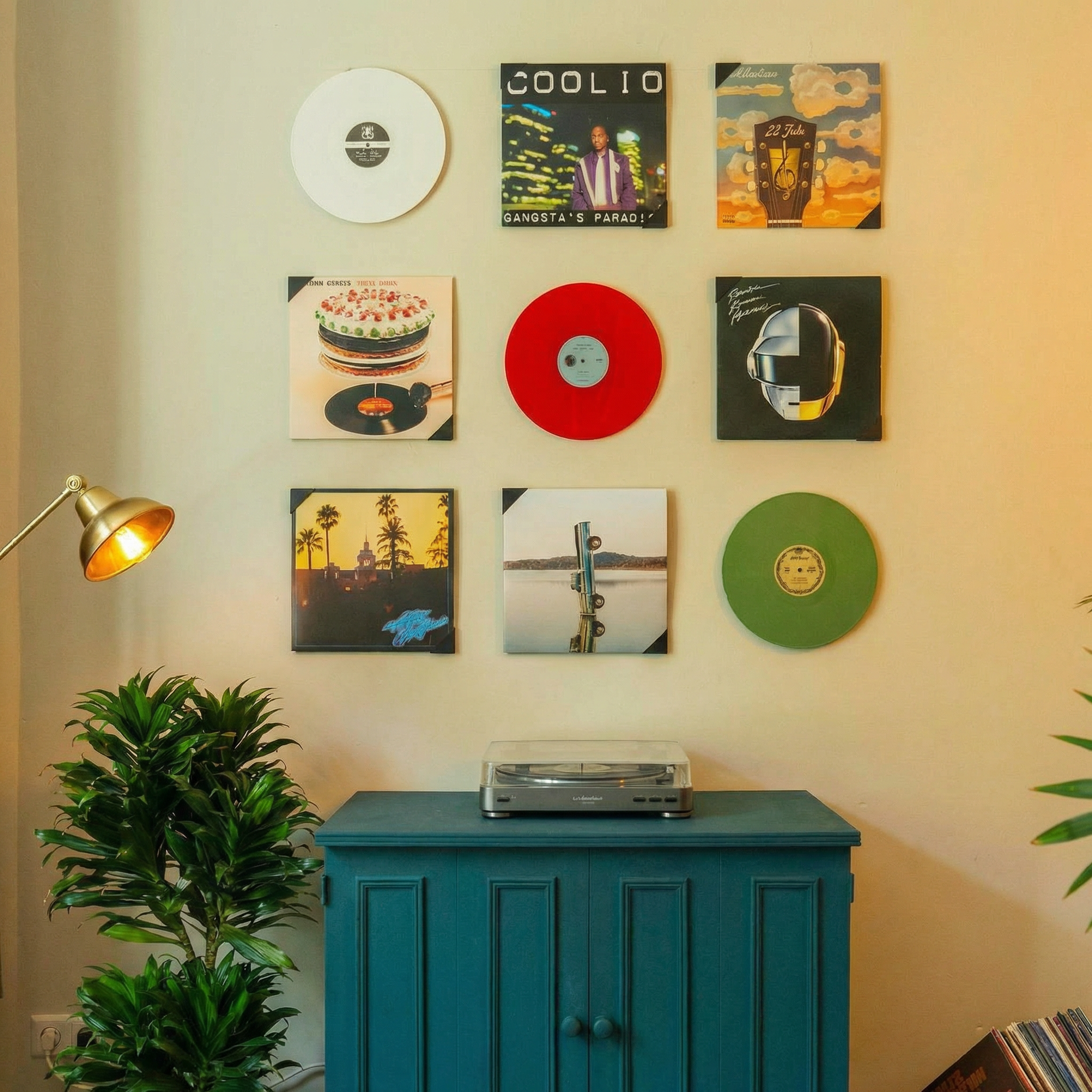 lp ophangen muur setup