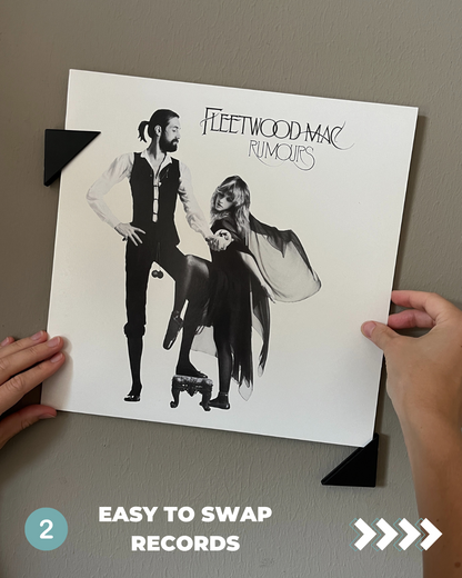 Vinyl wall mouny, easy swap