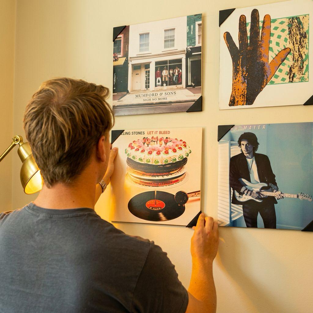 lp ophangen muur woonkamer