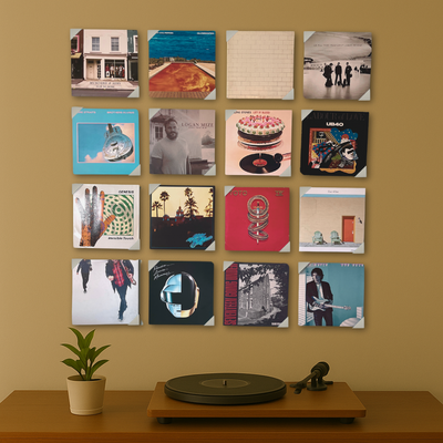 Lp ophangen wit full wall
