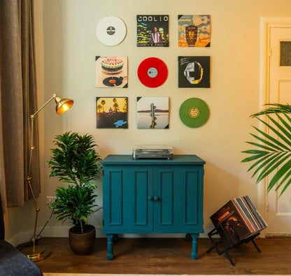 Lp aan de muur hangen